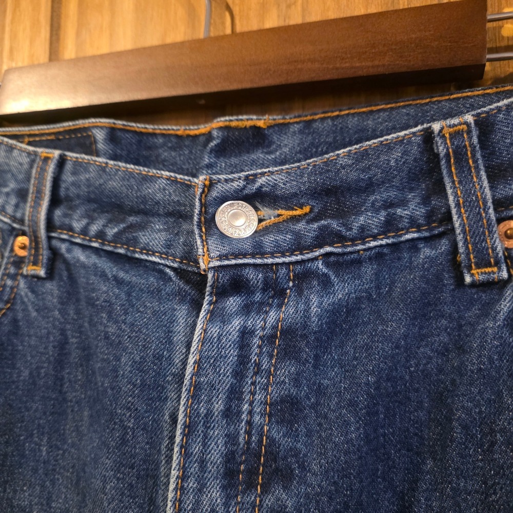 Levi's 550 Jeans Women 12 Medium Blue Excellent Relaxed Fit Tapered High Rise - Picture 4 of 9